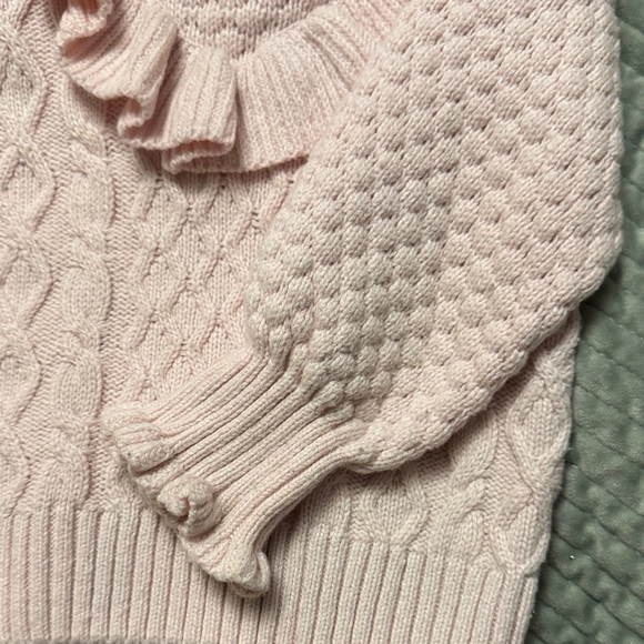 Janie and Jack Pink Ruffled Sweater 18-24 Months - Picture 4 of 5